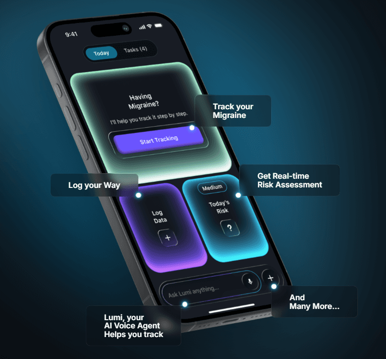 Calmside migraine tracker app